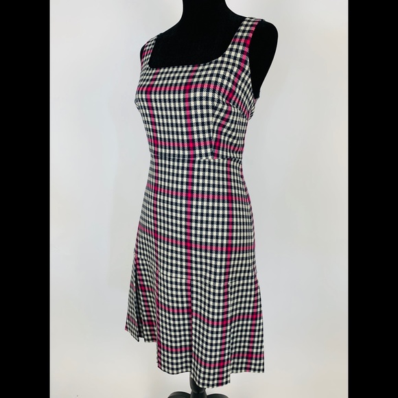 J.Crew Scoopneck Fit Flare Dress Herringbone Twill 6 & 10 - Picture 3 of 8